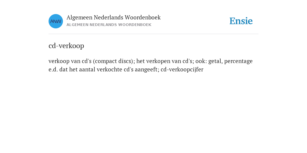 boksen Nu al Vloeibaar cd-verkoop - de betekenis volgens Algemeen Nederlands Woordenboek